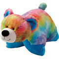 Tie Dye Bear Pillow Pal Stuffed Animal with Custom Imprint Bandana